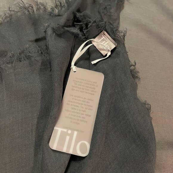 NWT TILO super soft ombre Modal Scarf gray/plum - Picture 2 of 8
